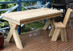 Crossed Leg timber Tables