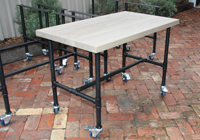 cafe furniture outdoor pipe table