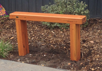 ironbark dressed sleeper bench