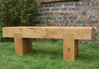 benches made from sleepers can be any width