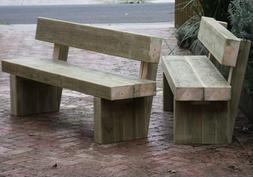 commercial pine sleeper bench seat