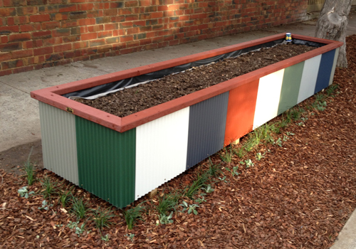 Colorbond planter boxes