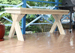 Cross Legged Outdoor Picnic Tables