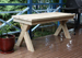 Cross Legged Outdoor Picnic Tables