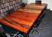 Reclained sleeper boardroom timber table